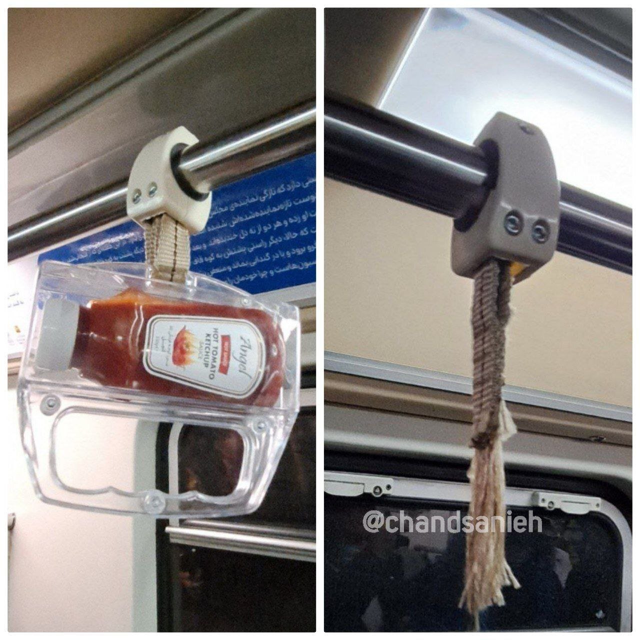 عکس | سرقت سس تبلیغاتی در متروی تهران!