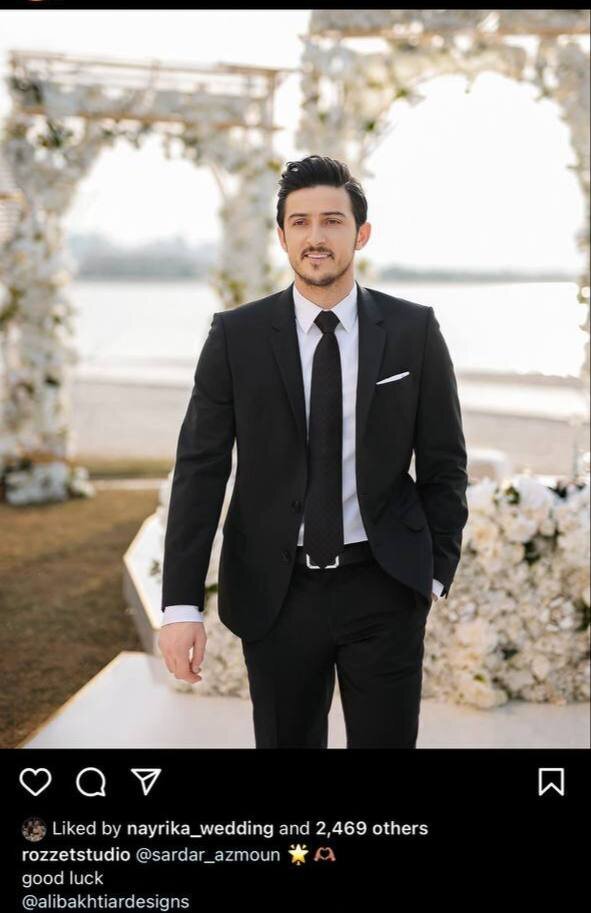 عکس | سردار آزمون هم داماد شد