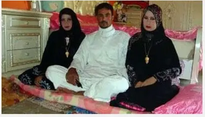 عکس | ازدواج با ۲ معشوقه در یک شب !