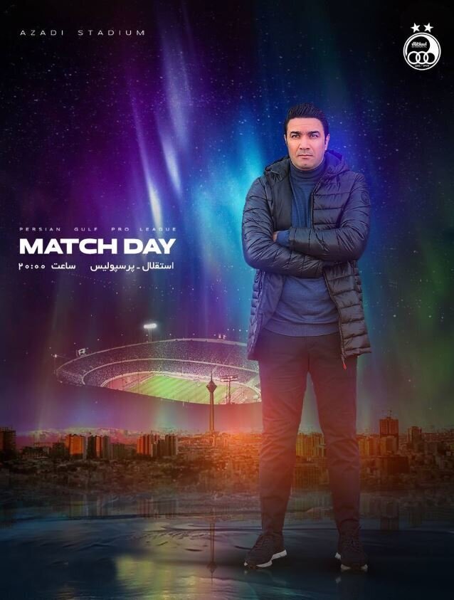 چند ساعت تا دربی تهران | کُری‌خوانی آبی‌ها و سرخ‌ها با پوسترهای جنجالی + عکس