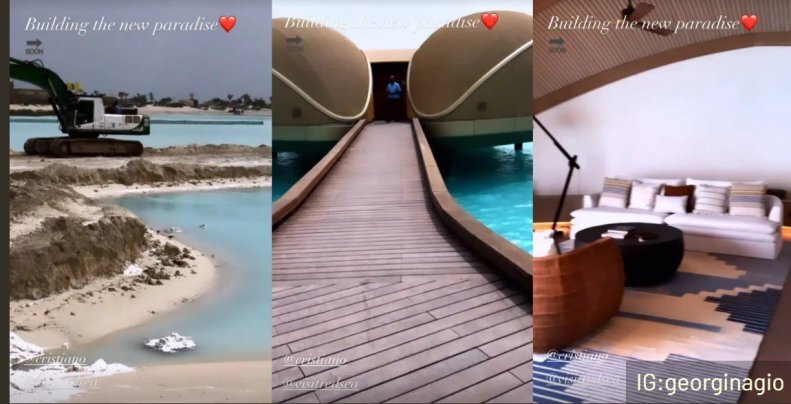 عکس | رونالدو در لوکس‌ترین هتل دنیا در دریای سرخ