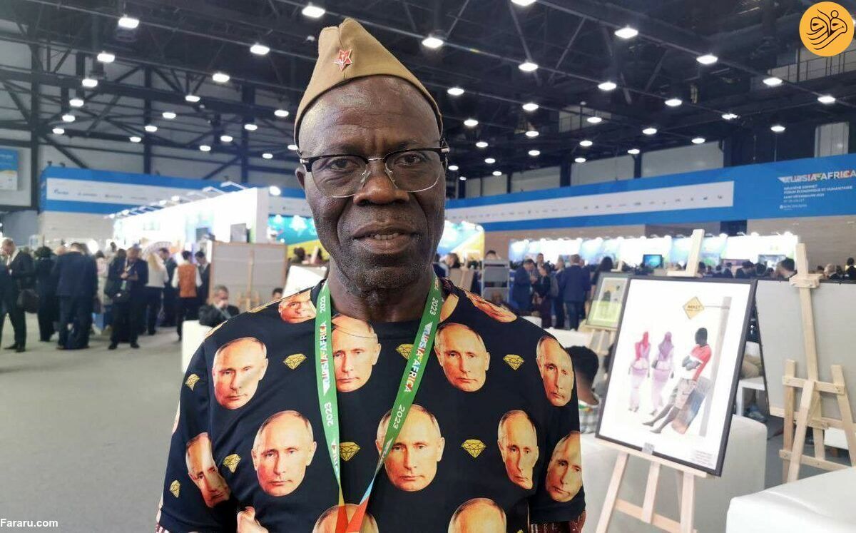 عکس | ابراز علاقه عجیب‌وغریب یک دیپلمات گینه‌ای به پوتین