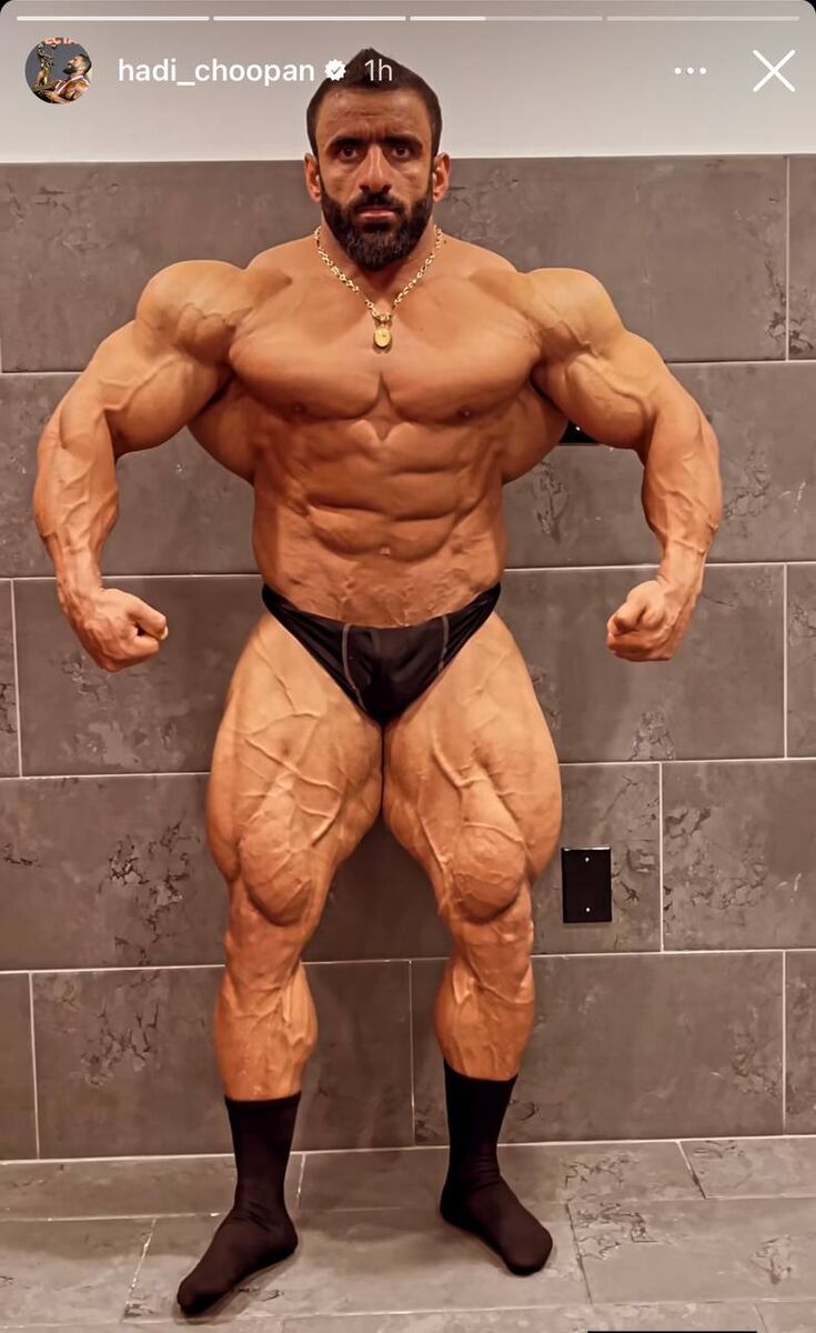 آمادگی هادی چوپان در آستانه مسترالمپیا + عکس