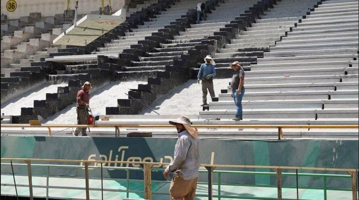 عکس | ورزشگاه آزادی با سرعت آماده بازی پرسپولیس و النصر میشود عکس | ورزشگاه آزادی با سرعت آماده بازی پرسپولیس و النصر میشود