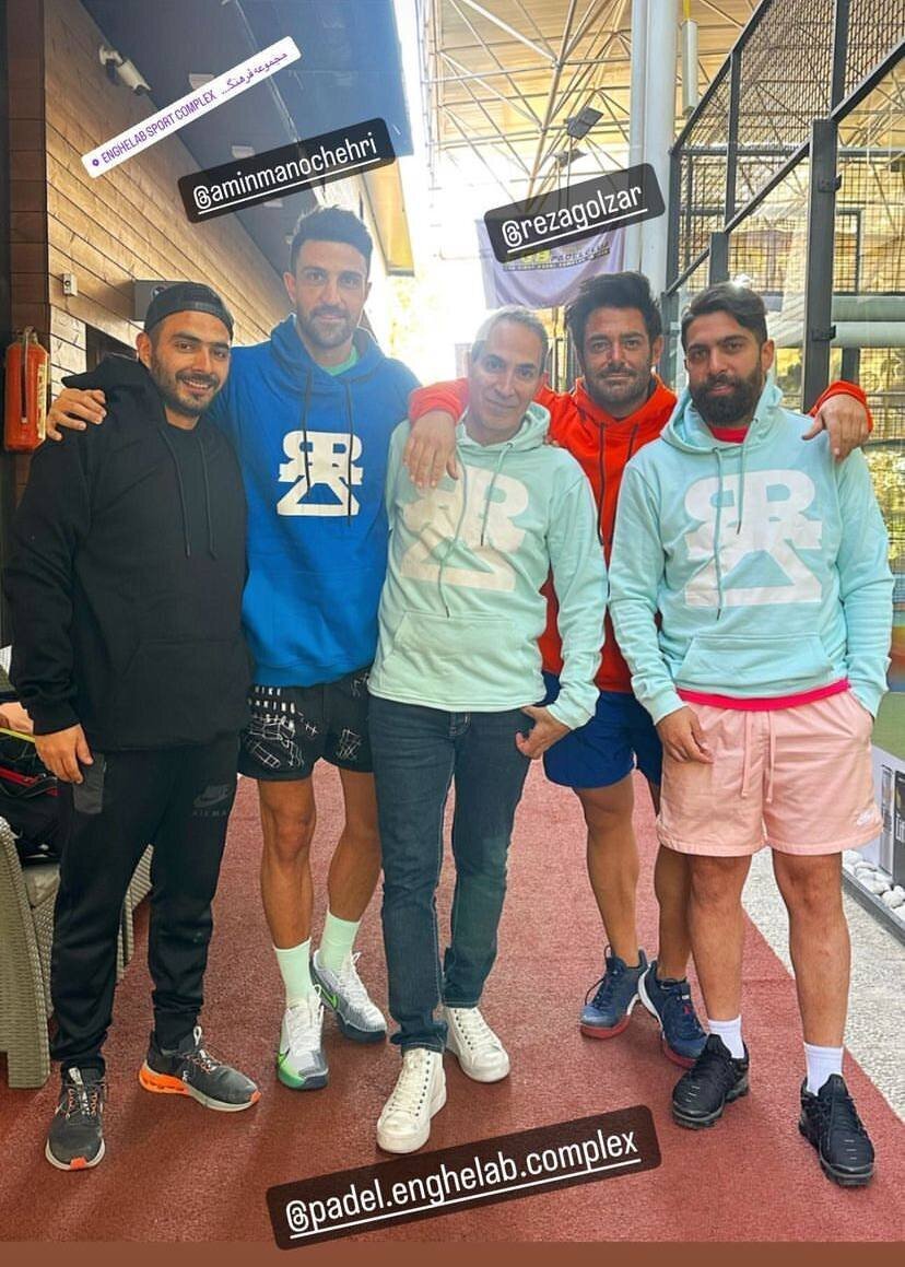 عکس | سلبریتی خوش چهره در جمع سرخابی‌ها