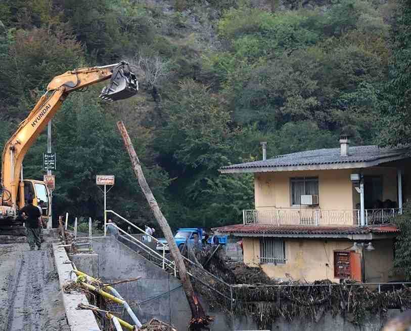 عکس | خسارات سنگین سیل مهیب در چالوس