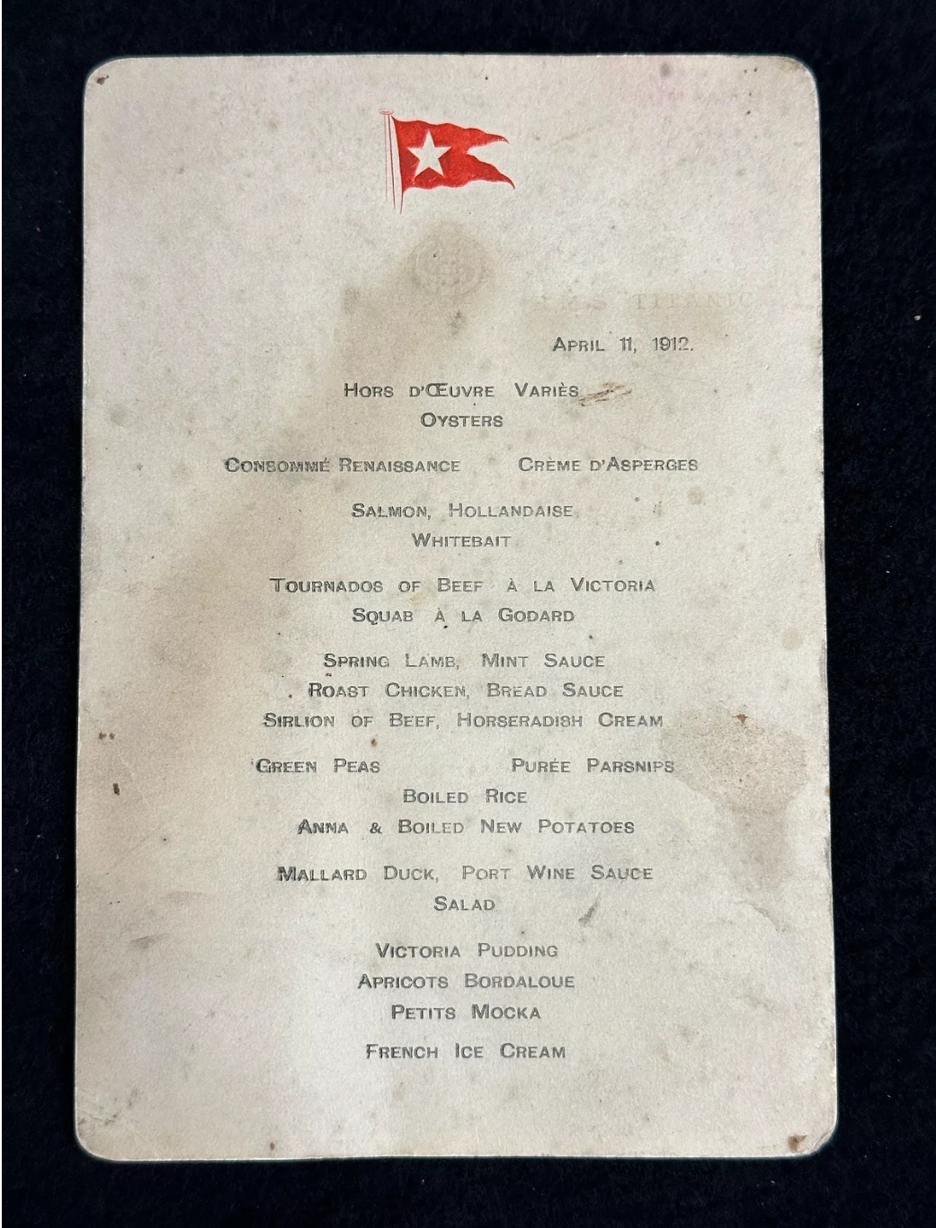 شام مسافران تایتانیک قبل از مرگ چه بود + قیمت شام مسافران تایتانیک قبل از مرگ چه بود + قیمت