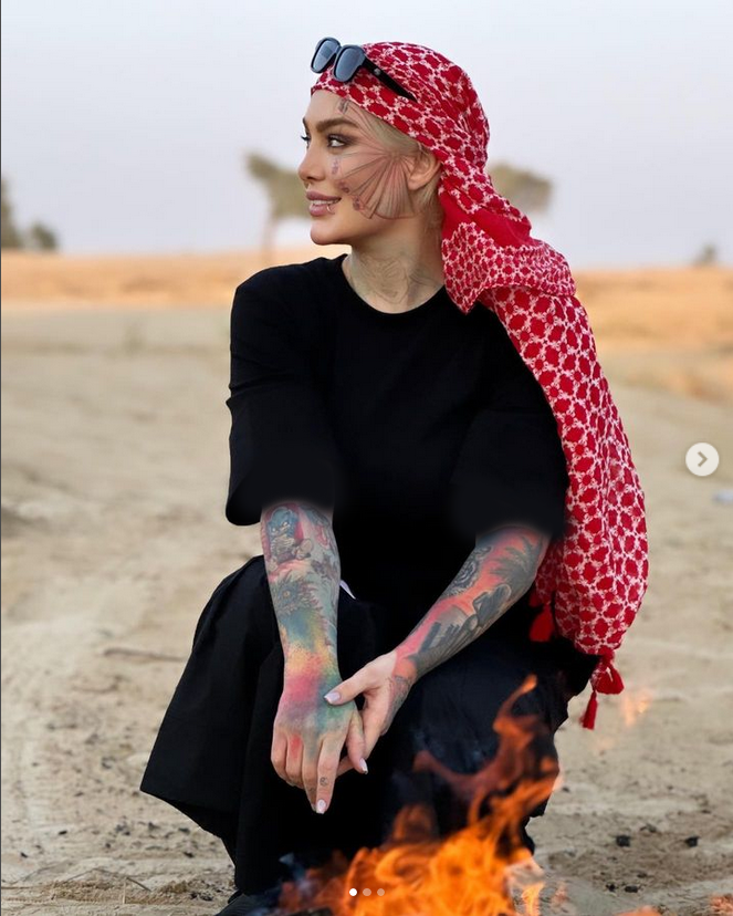 عکس | سحر قریشی در بیابان‌های امارات