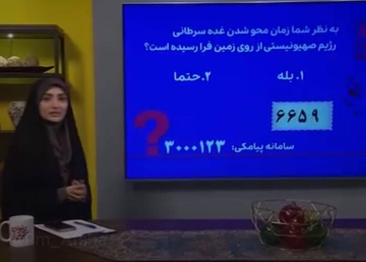 عکس | نظرسنجی عجیب صداوسیما با دو گزینه «بله» و «حتما»