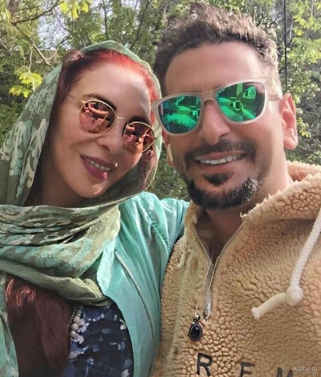 تصویر لو رفته از افسانه بایگان در شوهر جوانش تصویر لو رفته از افسانه بایگان در شوهر جوانش