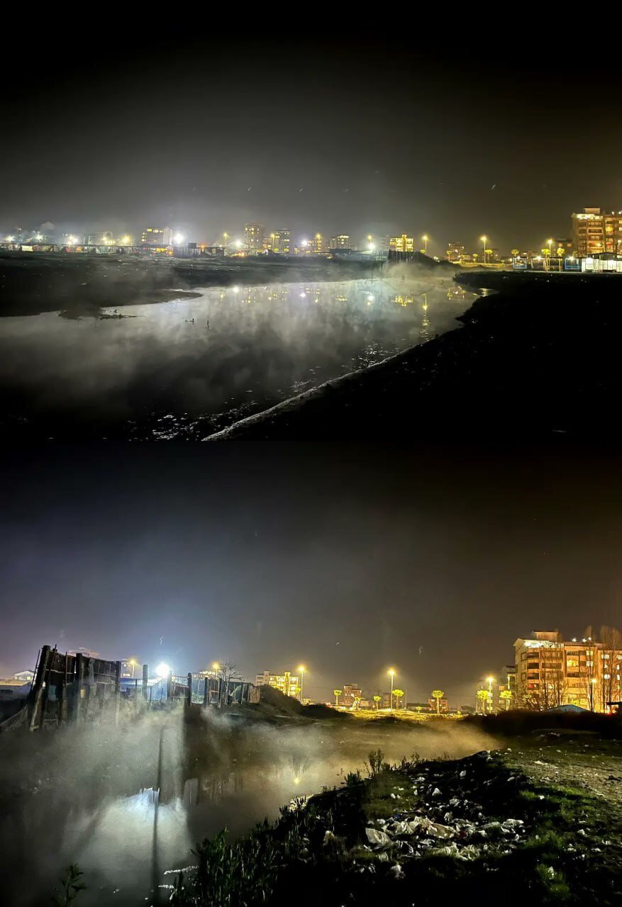 عکس | تصویری تلخ از روانه شدن فاضلاب بندر انزلی در مسیر دریای خزر!