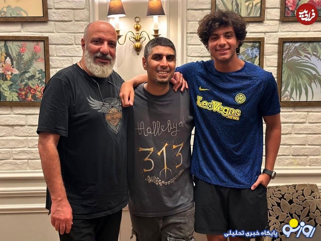 عکس | امیر جعفری و پسرش تصویرشان را در کنار رضا پیشرو منتشر کردند