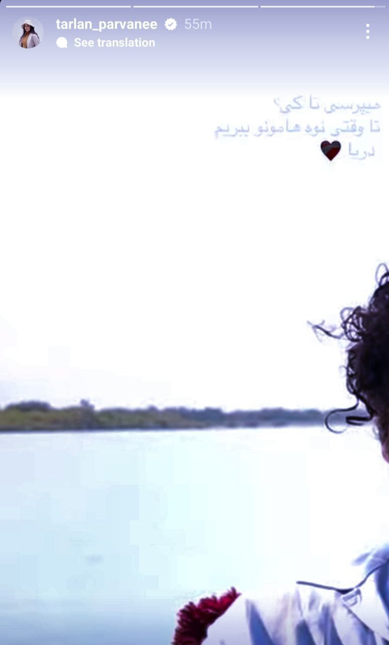 عکس | این استوری عاشقانه ترلان پروانه فضای مجازی را منفجر کرد!