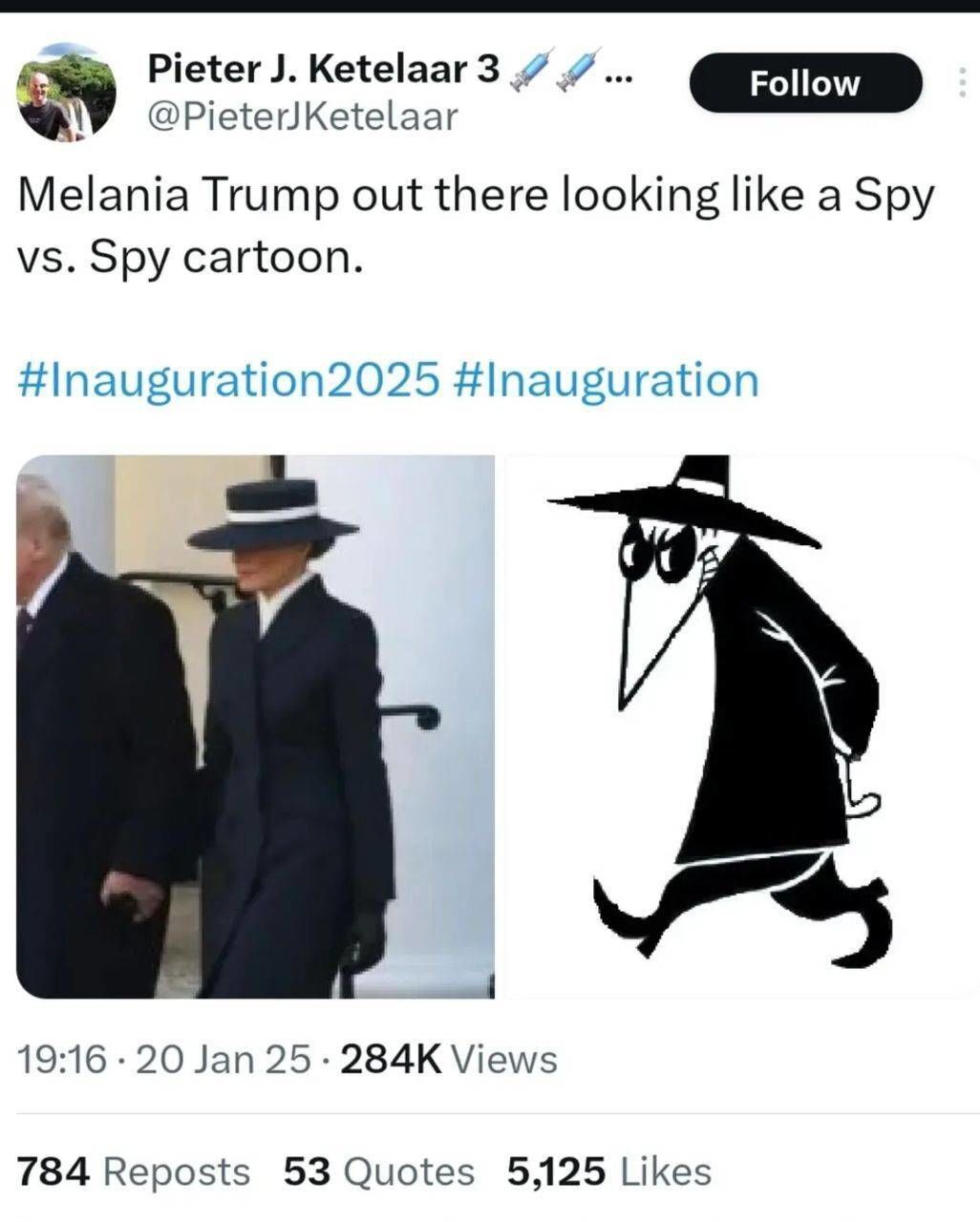 عکس | لباس ملانیا ترامپ او را سوژه شبکه‌های مجازی کرد!