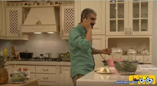 عکس | مهدی پاکدل در آشپزخانه منزل لاکچری اش!