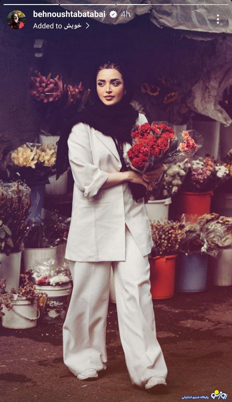 عکس | تیپ جدید و بهاری بهنوش طباطبایی با مو‌های بافته جذاب!