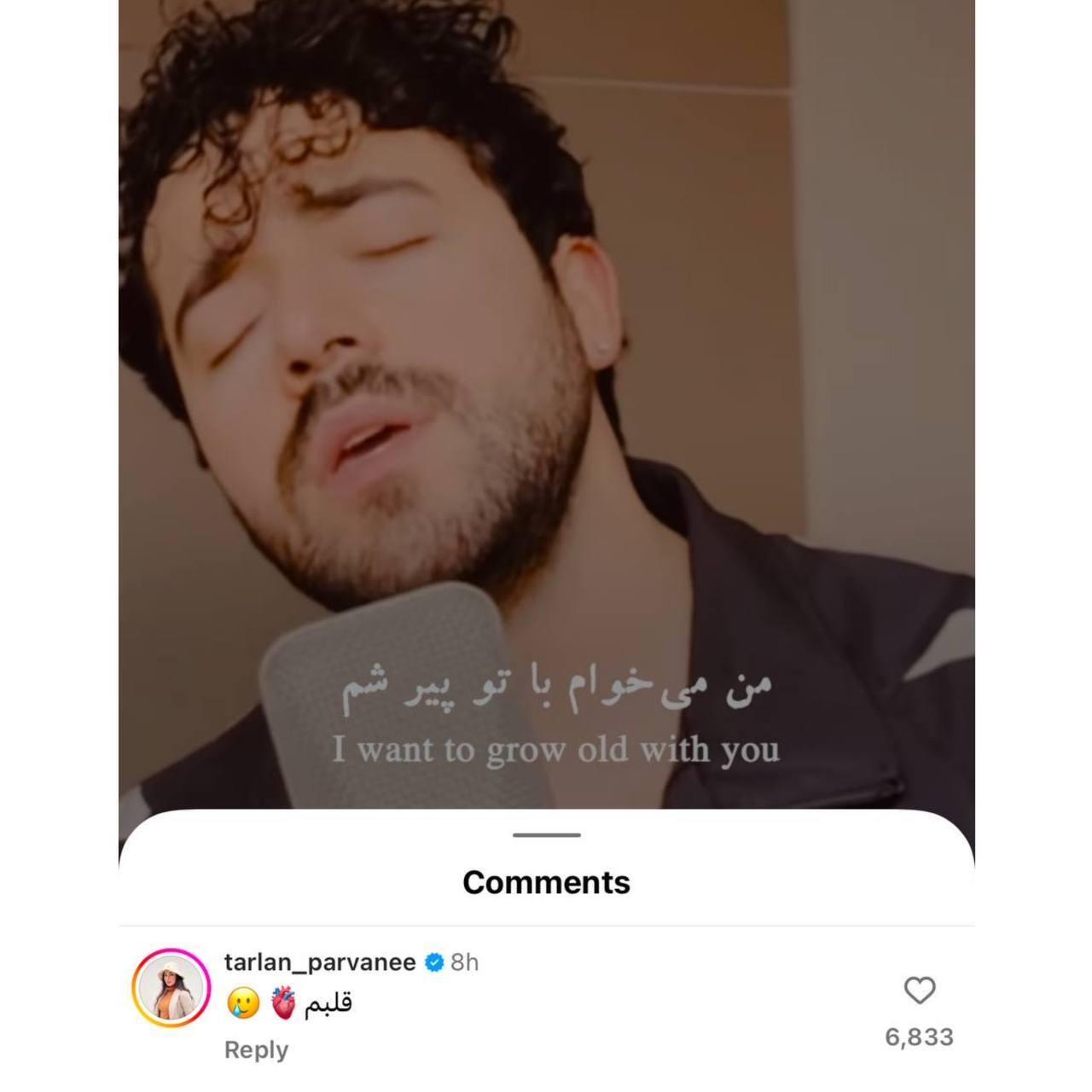 عکس | رابطه عاشقانه شروین و ترلان با این کامنت لو رفت! عکس | رابطه عاشقانه شروین و ترلان با این کامنت لو رفت!