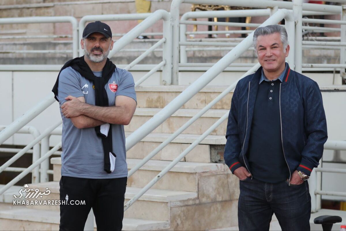 حمید استیلی برای تمرین پرسپولیس تیپ زد