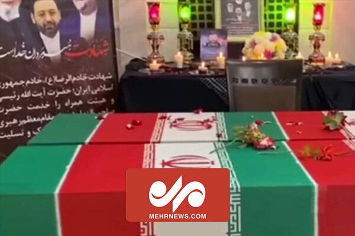 تصاویری از پیکر و تابوت «ابراهیم رئیسی»