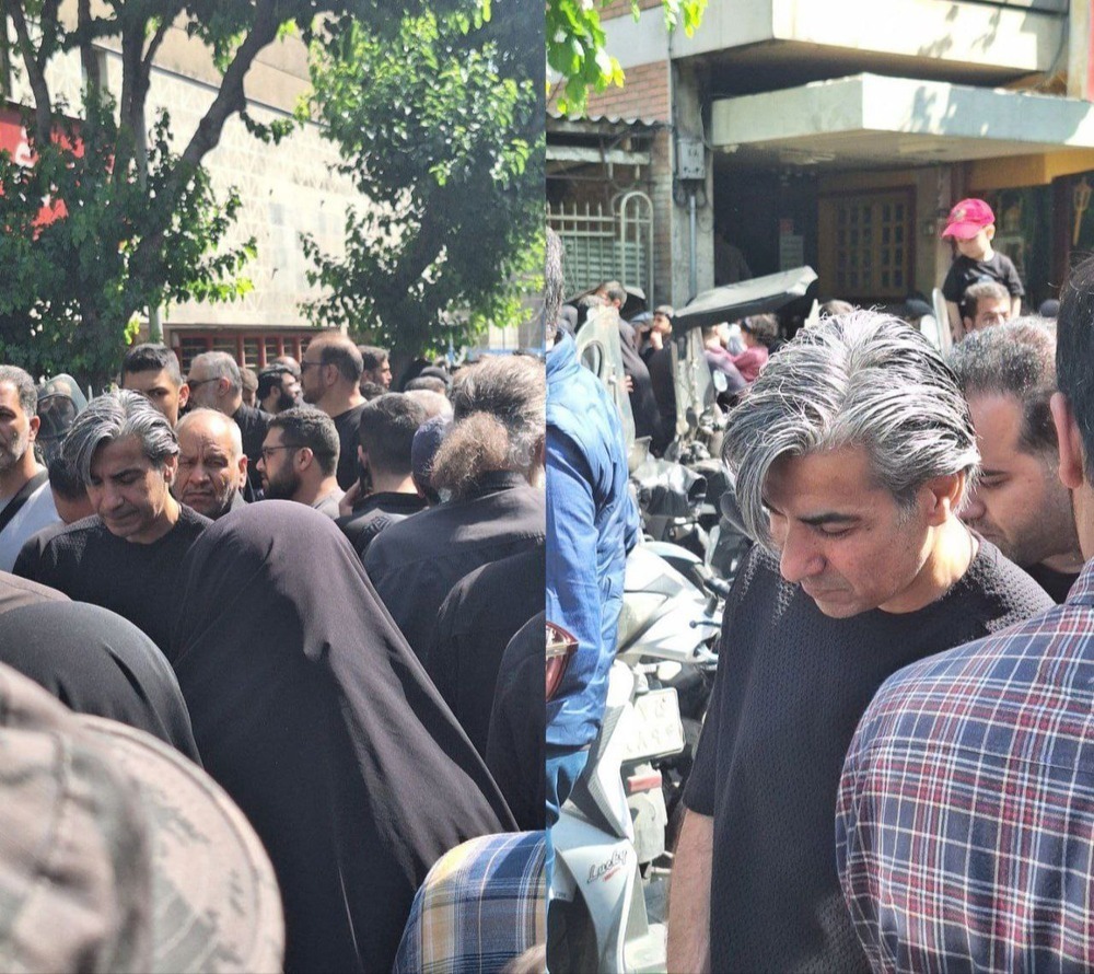 عکس | حضور این چهره مشهور فوتبالی در مراسم تشییع رییس‌جمهور