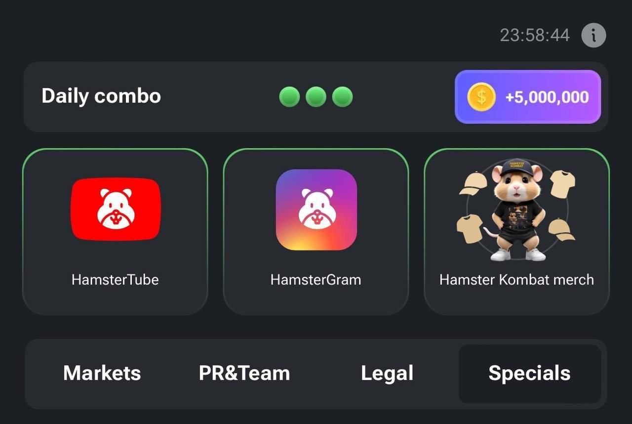 عکس | کارت های 5 میلیونی همستر کامبت سه شنبه 22 خرداد عکس | کارت های 5 میلیونی همستر کامبت سه شنبه 22 خرداد