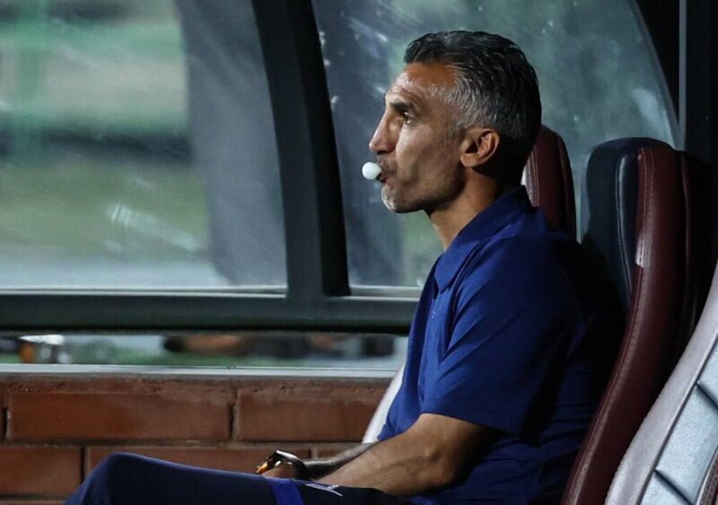 عکس | واکنش جالب هاشمی نسب بعد از صدرنشینی پرسپولیس