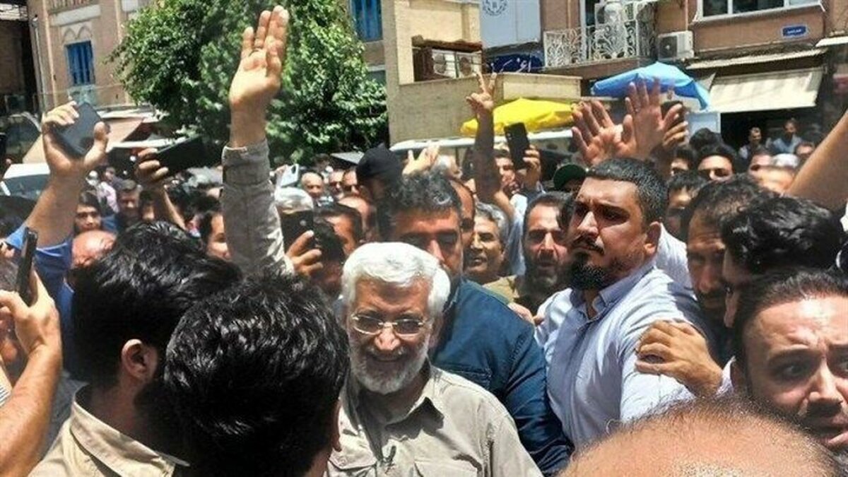 ویدیو | واکنش تند مردم به سعید جلیلی در بازار تهران