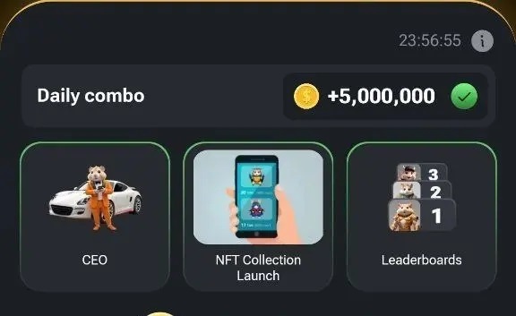 سه کارت ۵ میلیونی همستر کامبت ۱۷ تیر ۱۴۰۳