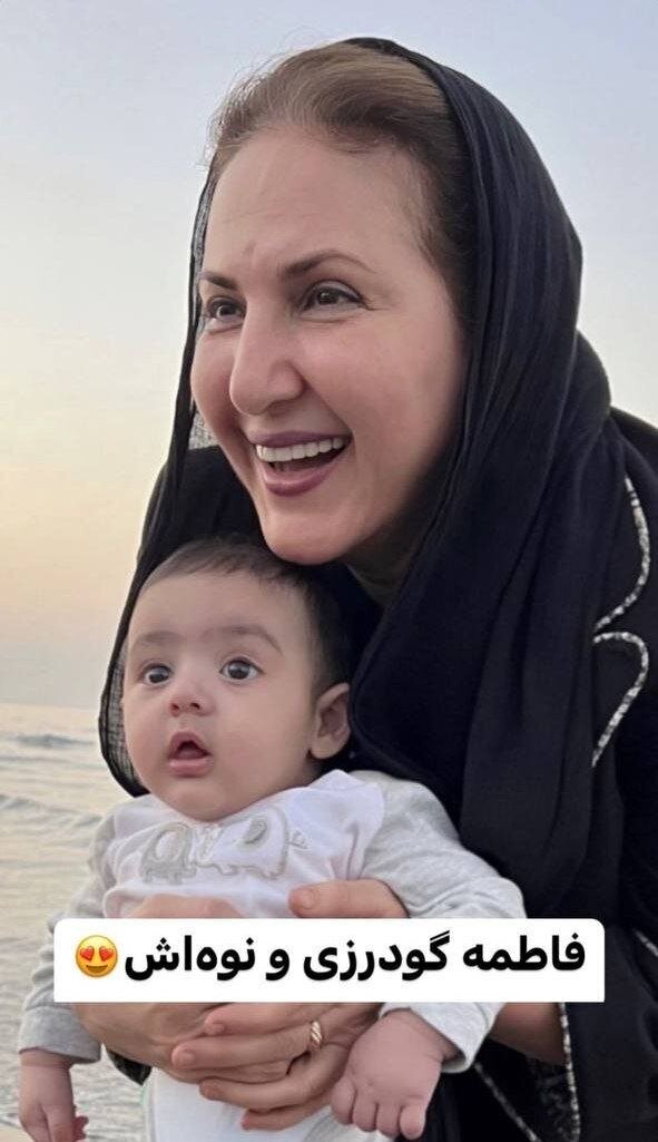 عکس | تصویری از فاطمه گودرزی به همراه نوه‌ی زیبایش فضای مجازی را پر کرد!