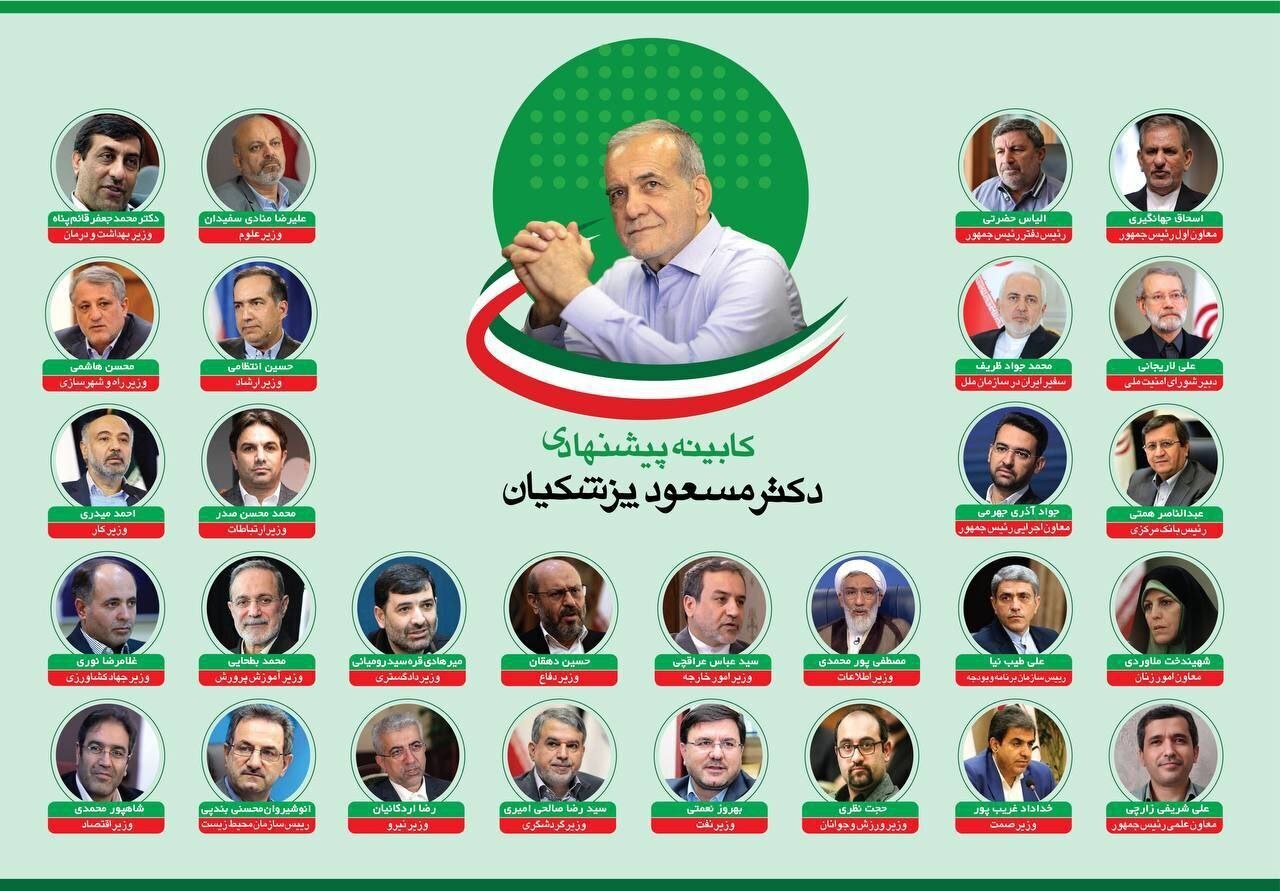 این ۵ نفر وزرای احتمالی پزشکیان خواهند بود!