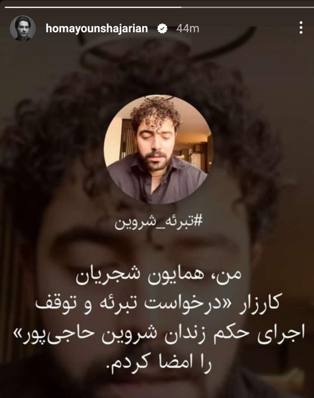 عکس | سحر دولتشاهی و همایون شجریان یک استوری مشترک جالب گذاشتند!