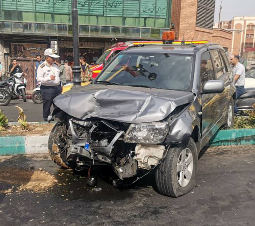 عکس | تصادف خونین خودروی حمل پول در تهران!