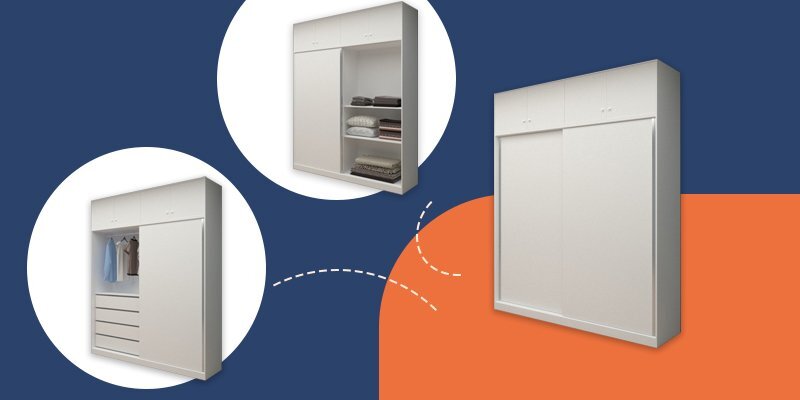 کمد لباس ریلی راه حلی برای کمبود فضای اتاقتان