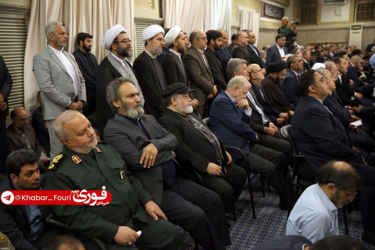 عکس | کدام بازیگران در بیت رهبری حاضر شدند؟