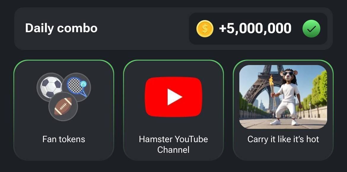 سه کارت همستر کامبت که به شما ۵ میلیون سکه می‌دهد! | ۹ مرداد ۱۴۰۳