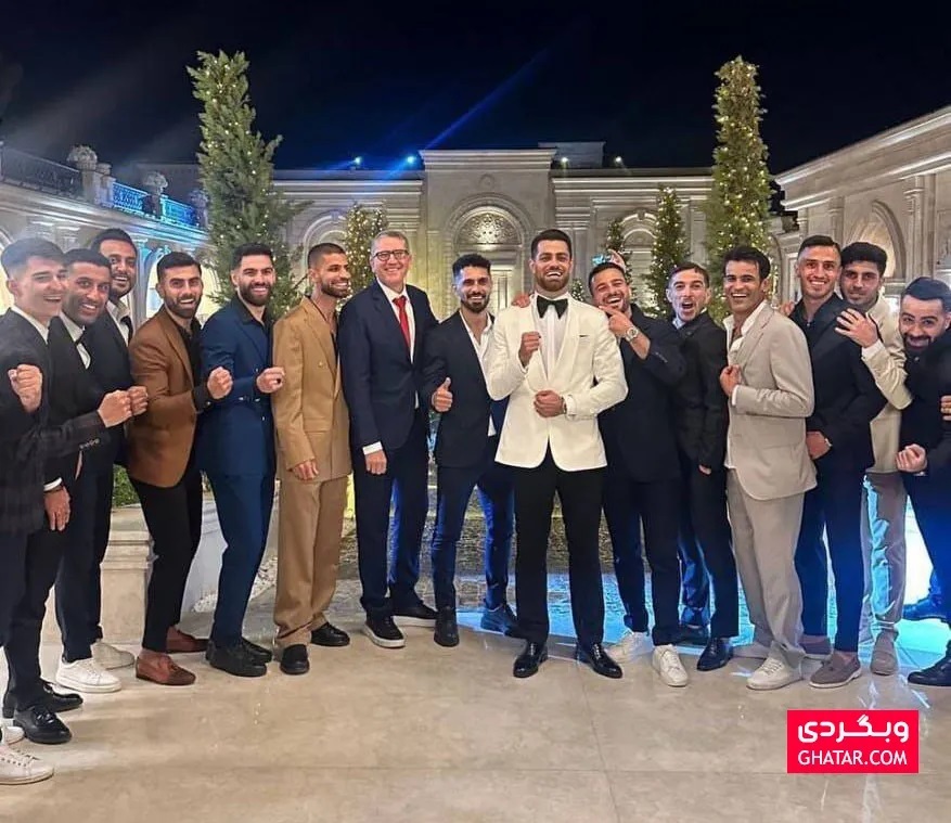 عکس | حضور پرسپولیسی‌ها در جشن عروسی پورعلی گنجی