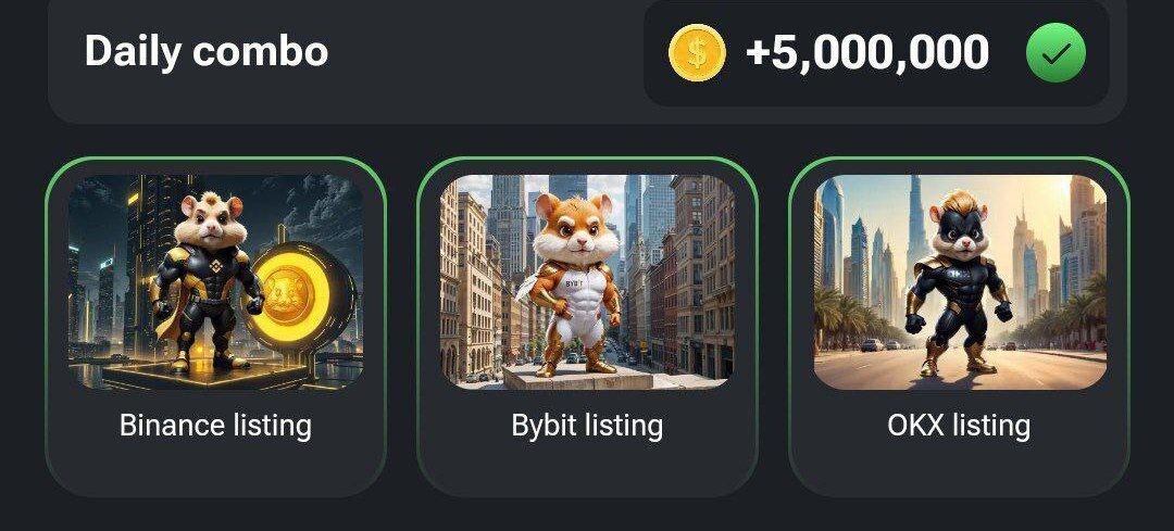 سه کارت کمبو همستر کامبت جمعه ۲۳ شهریور ۱۴۰۳