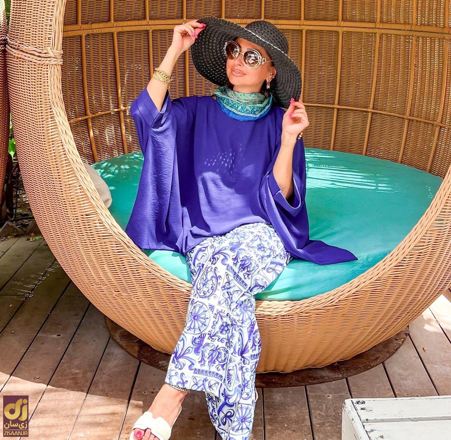 عکس | نفیسه روشن با این استایل ساحلی دلبری کرد!