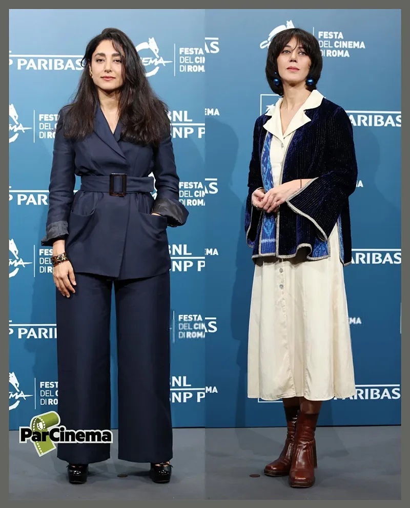 عکس | استایل زیبا و خانمانه گلشیفته فراهانی و زر ابراهیمی در جشنواره رم!