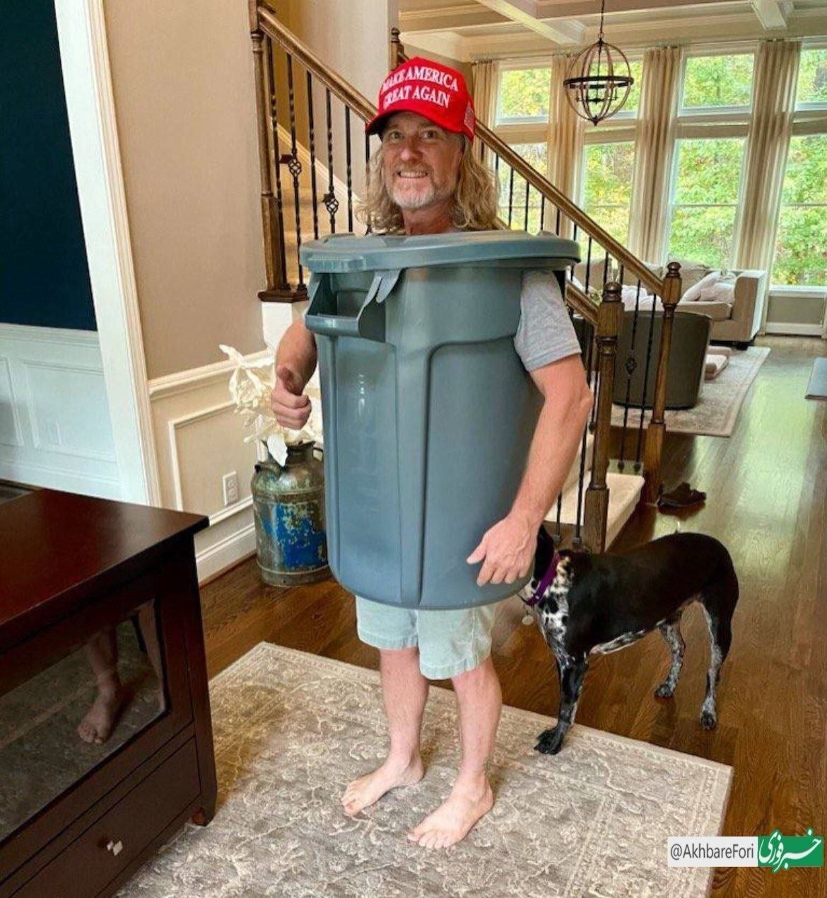 کار عجیب طرفداران ترامپ! | زباله پوشیدند!