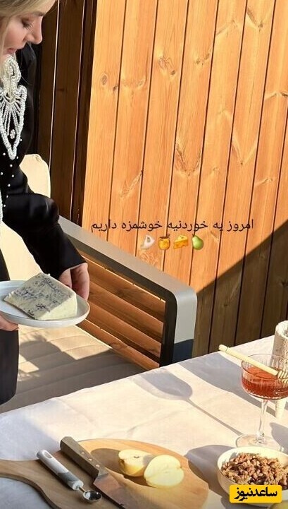 عکس | میز صبحانه لاکچری و جذابی که همسر بهرام رادان چید!