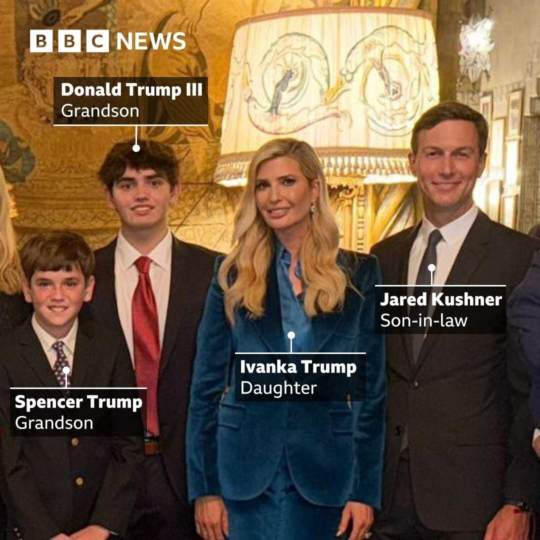 عکس | ترامپ پیروزی اش در انتخابات را در کنار اعضای خانواده جشن گرفت! | ملانیا کجاست؟!