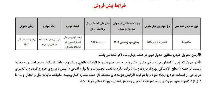 شرایط ثبت نام سایپا بدون قرعه کشی آذر ۱۴۰۳ + جدول