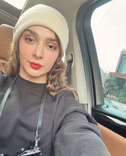 عکس | سلفی المیرا دهقانی در ماشینش با مو‌های زیبا!