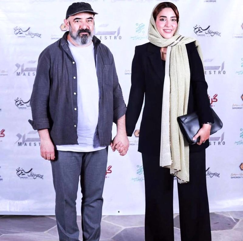 عکس | تفاوت سنی خیلی زیاد و عجیب حسن معجونی با همسرش!