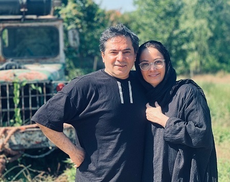 عکس عاشقانه فهیمه «پایتخت» با همسر واقعی‌اش منتشر شد