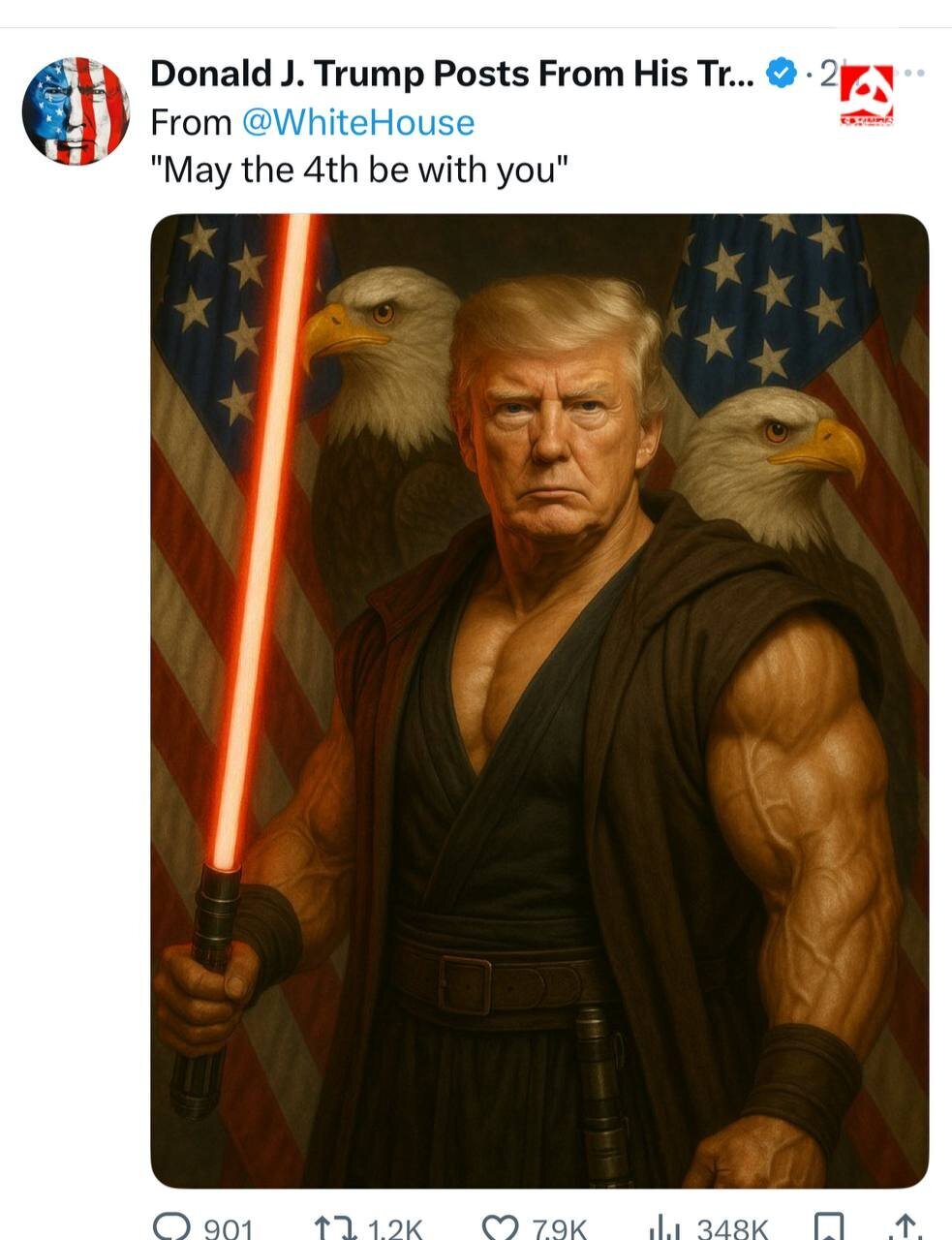 عکس | خودنمایی تازه ترامپ با این عکس خبرساز شد