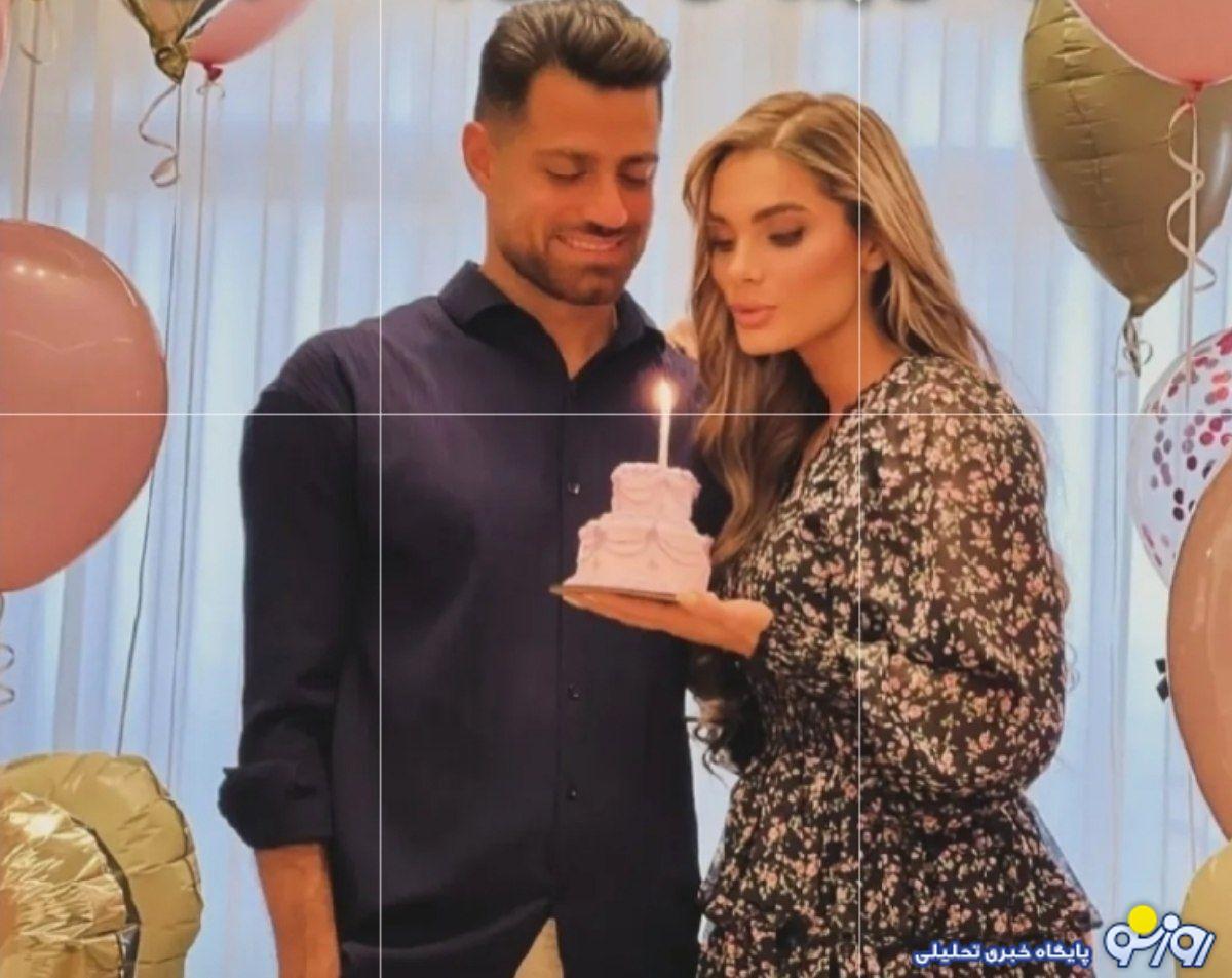 عکس | تصویری از استایل همسر پورعلی گنجی در روز تولدش
