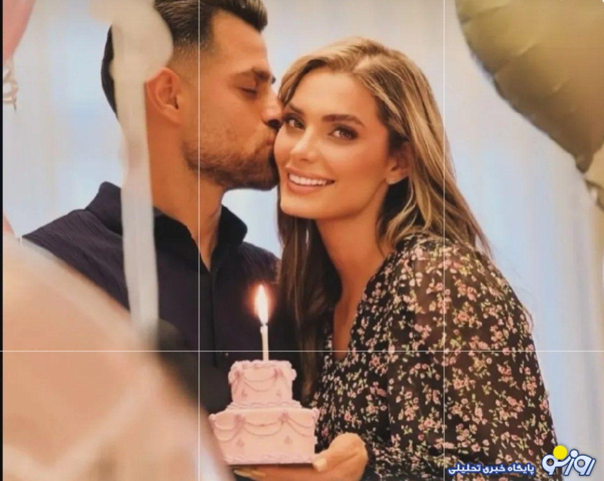 عکس | تصویری از استایل همسر پورعلی گنجی در روز تولدش