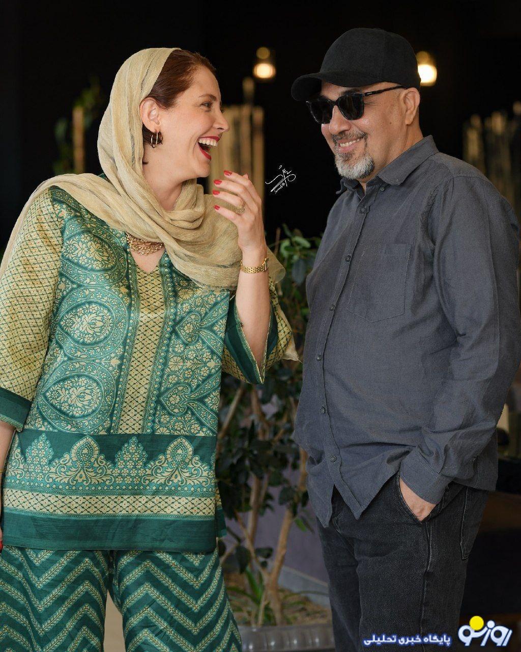 عکس | صمیمیت رضا عطاران و خانم بازیگر از چشم عکاسان دور نماند!
